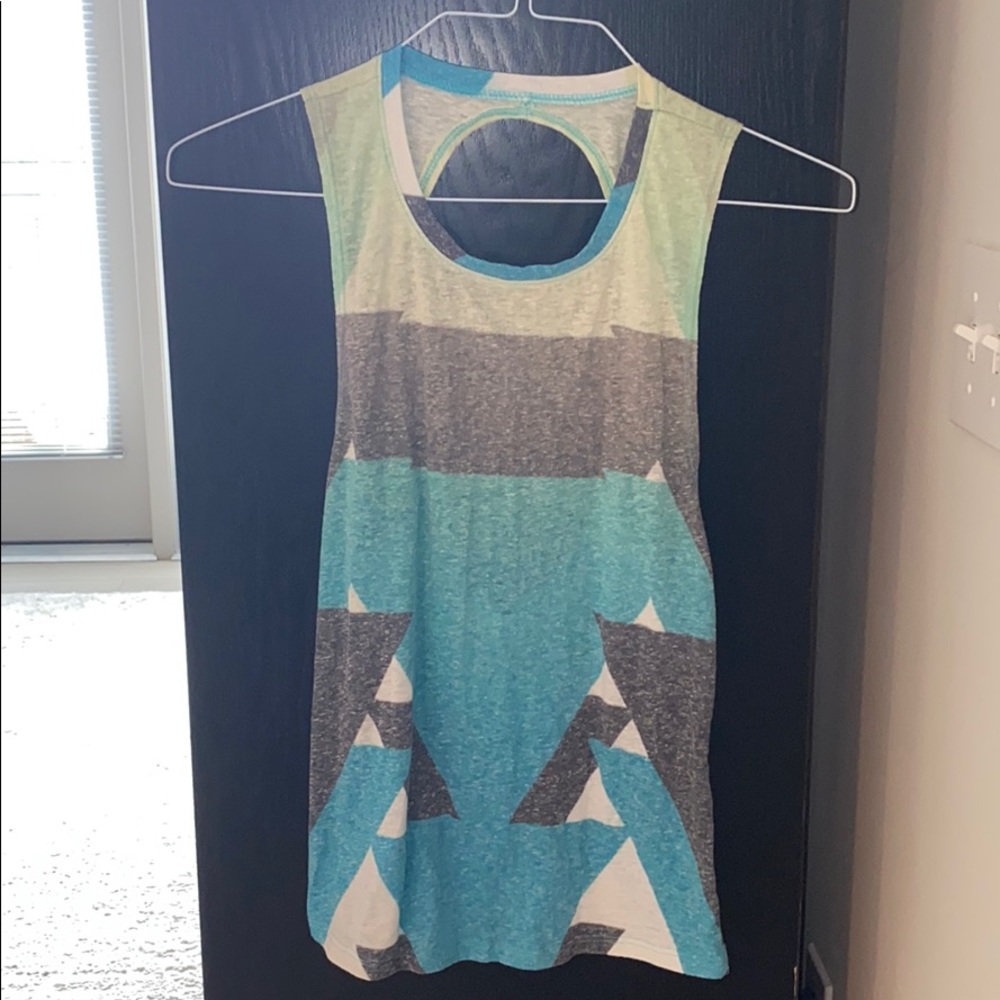 Tank top with opened back